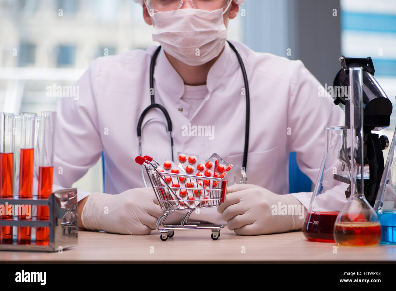 Young man in medical concept Stock Photo Alamy