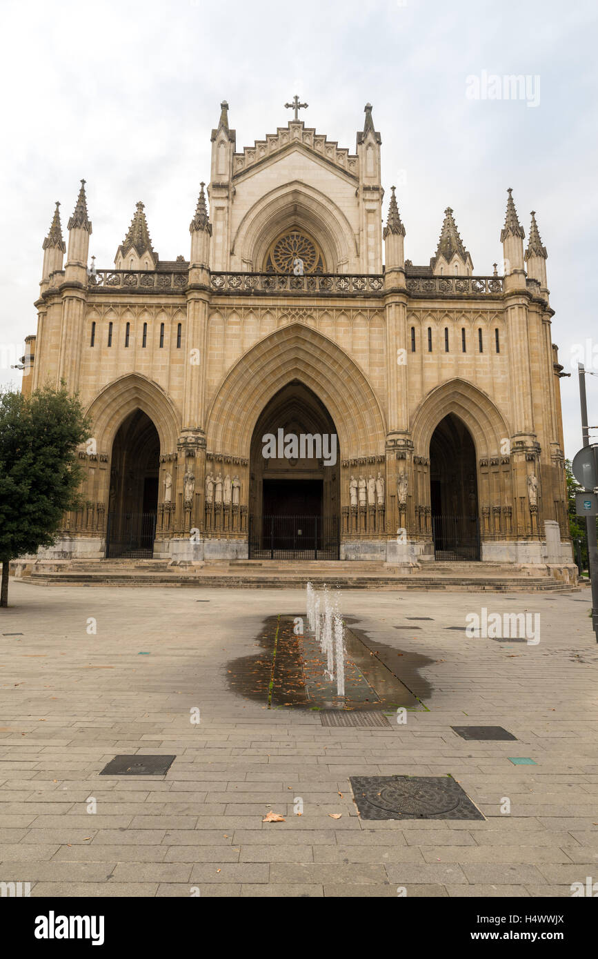 Cathedral of Vitoria, Alava, Basque Country, Spain Stock Photo