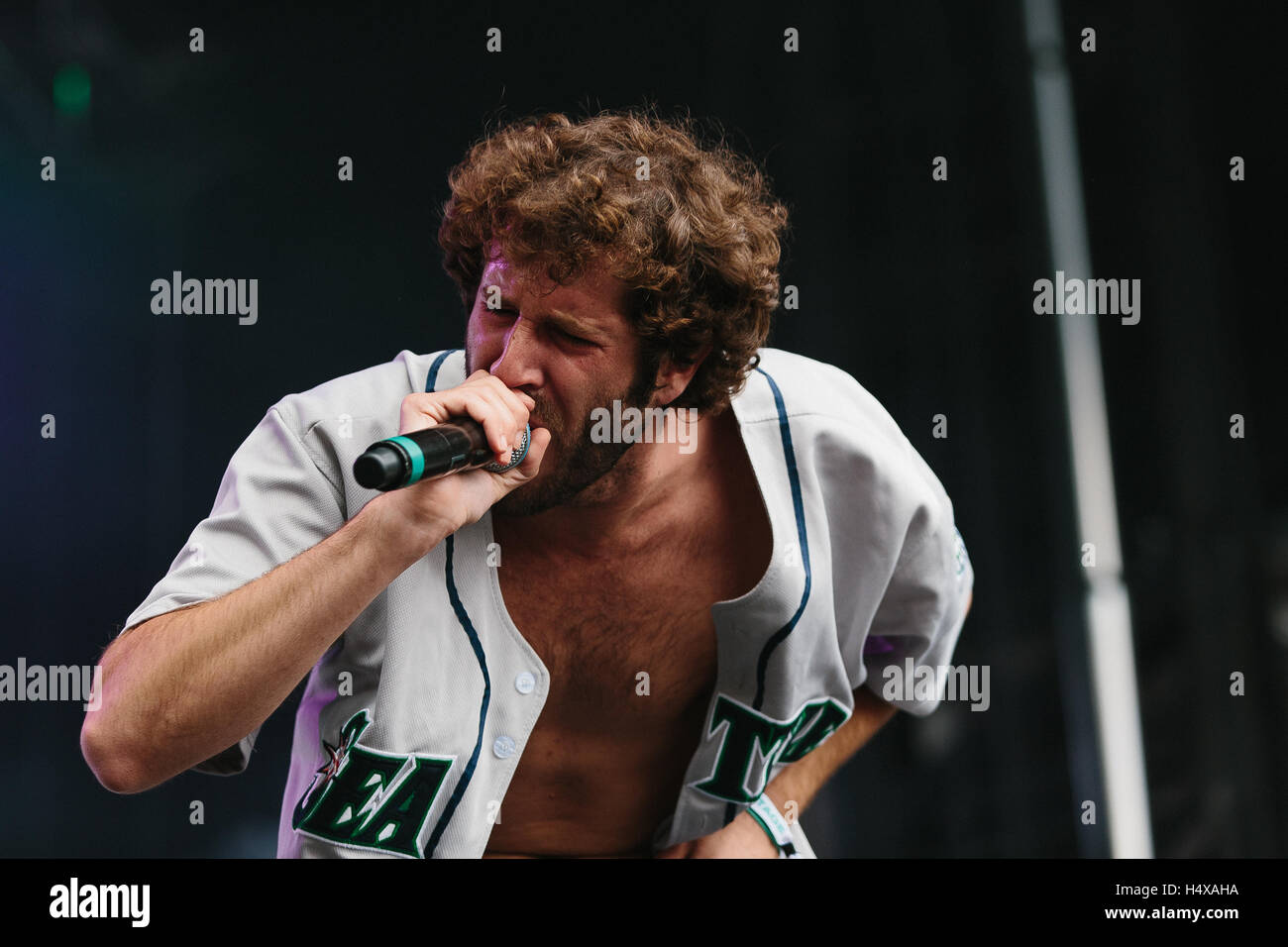 Lil Dicky performs at Bumbershoot Festival on September 5, 2015 in Seattle, Washington. Stock Photo
