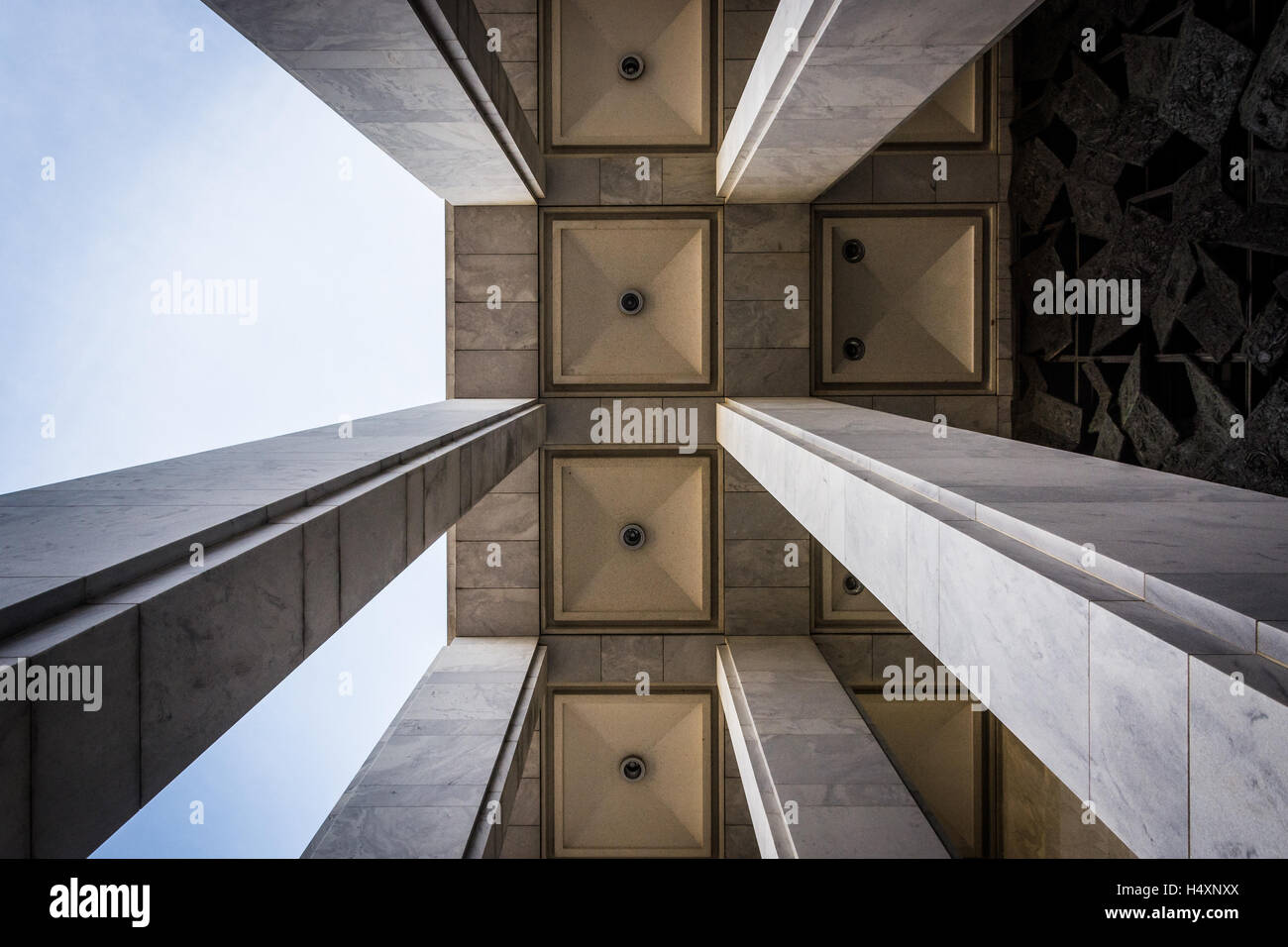 Pillars of the James Madison Building at the Library of Congress, in