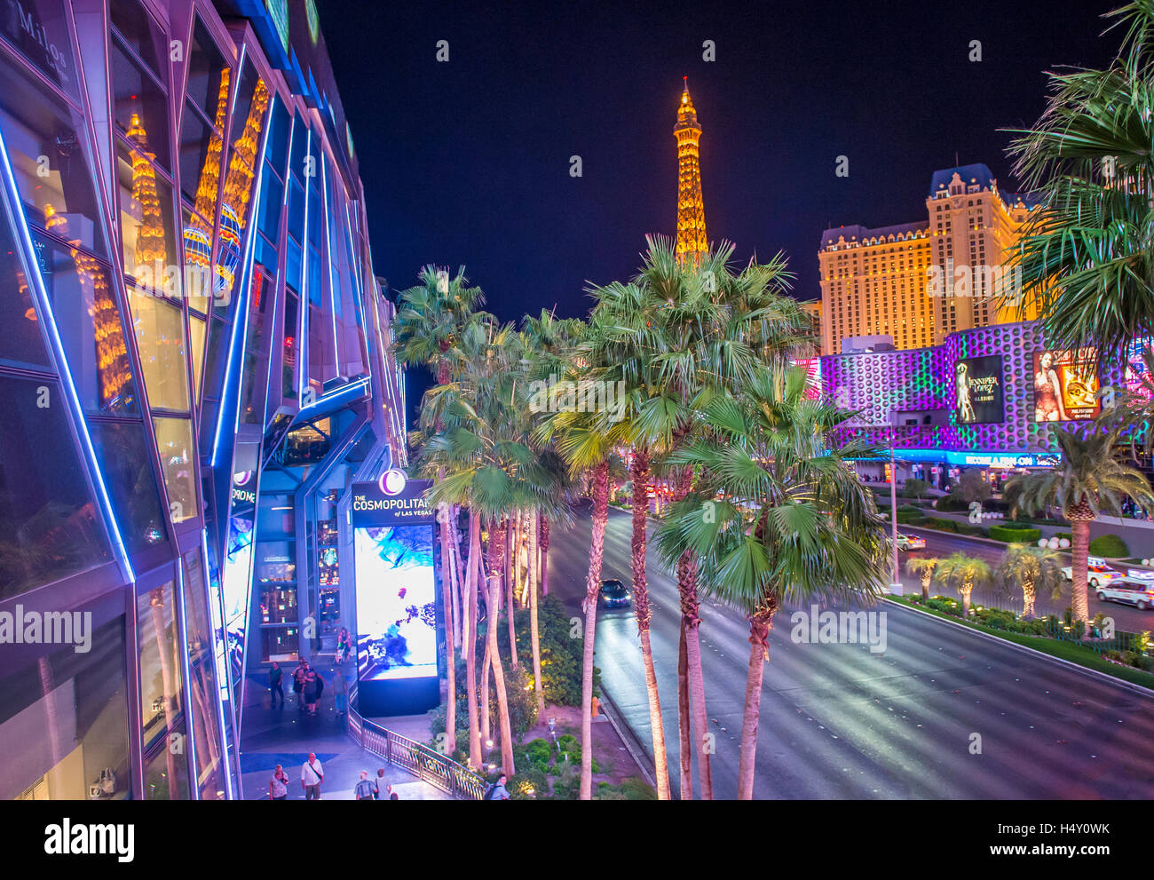 View of the strip in Las Vegas Stock Photo Alamy