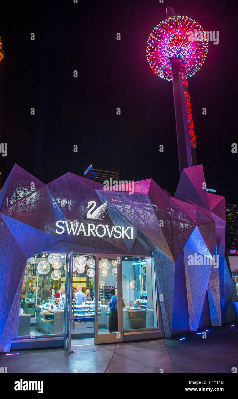 The Swarovski shop in Las Vegas Strip Stock Photo - Alamy