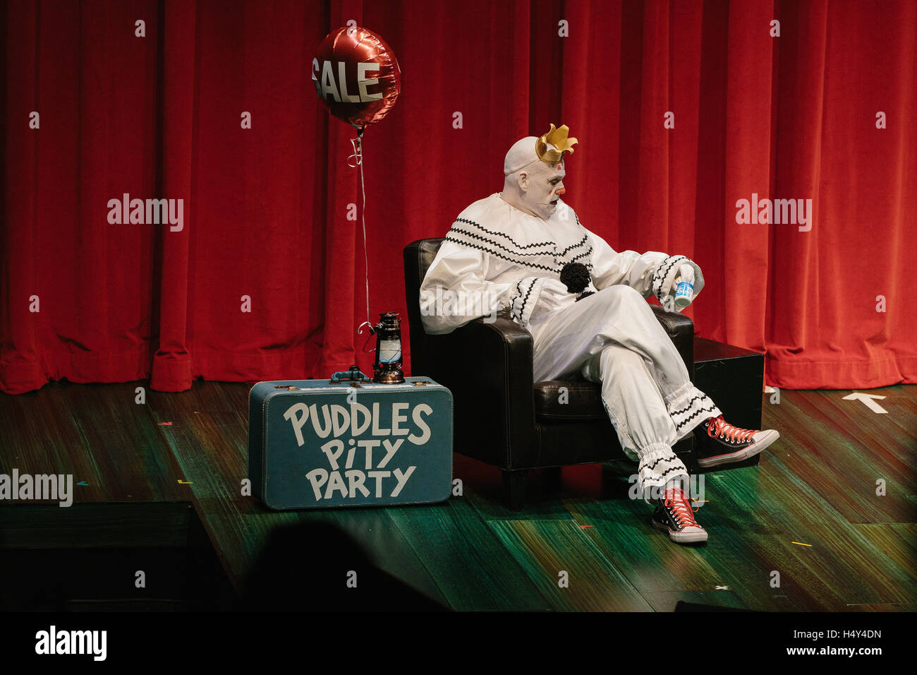 Puddles Pity Party performs at Bumbershoot Festival on September 5, 2015 in Seattle, Washington. Stock Photo