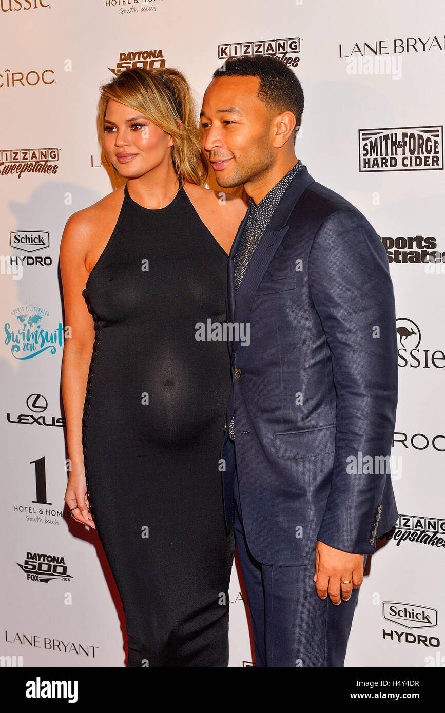 Chrissy Teigen John Legend Attends The Red Carpet For Sports Stock Photo Alamy