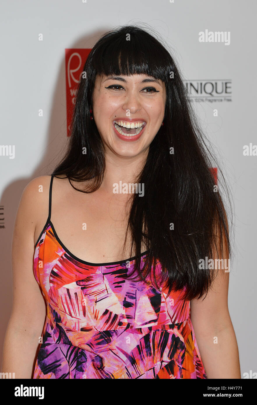 Melissa Hemsley arrives for the Red woman of the Year Awards ceremony