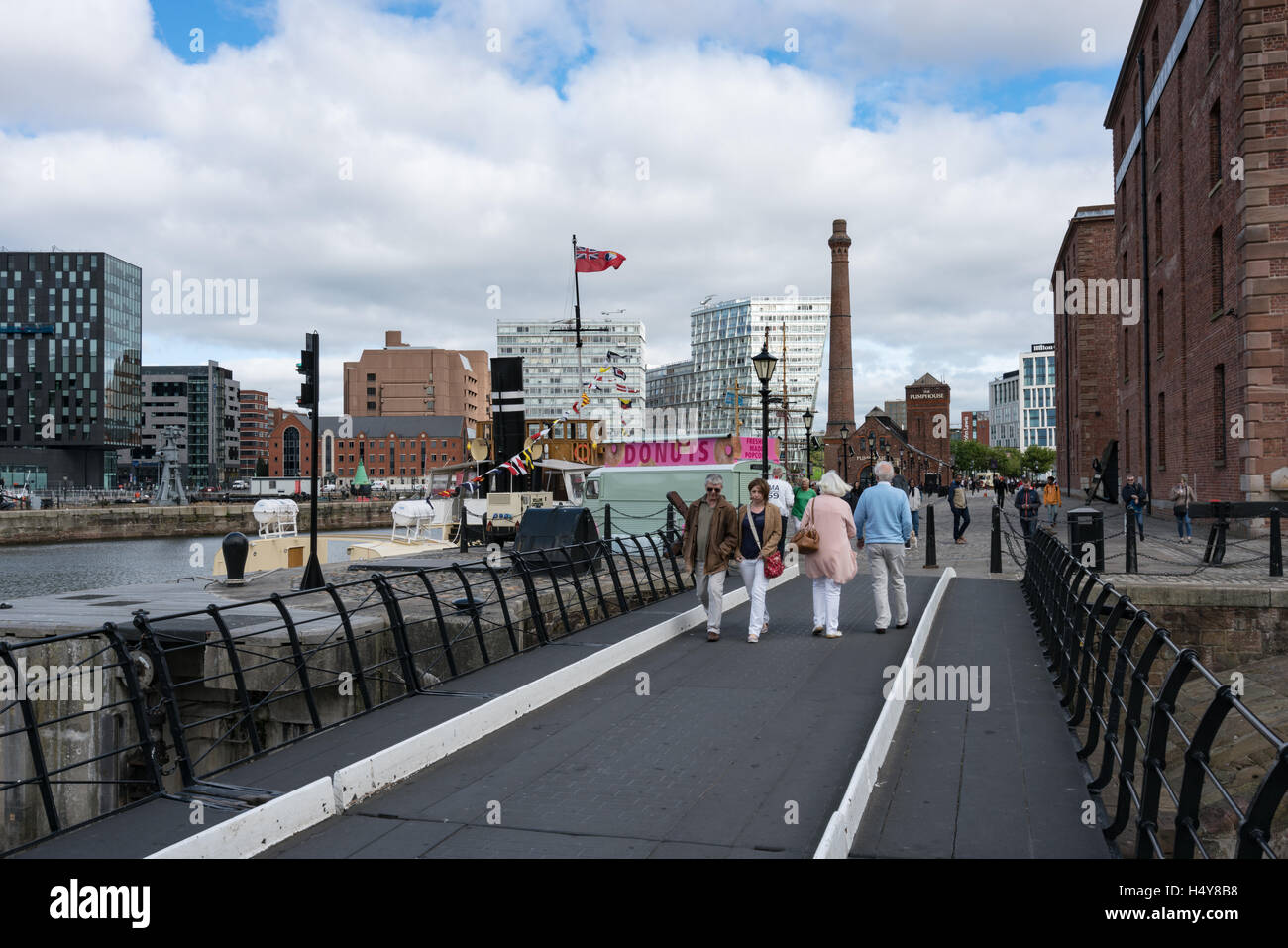 Hartley Quay at Albert Dock, Liverpool Stock Photo Alamy
