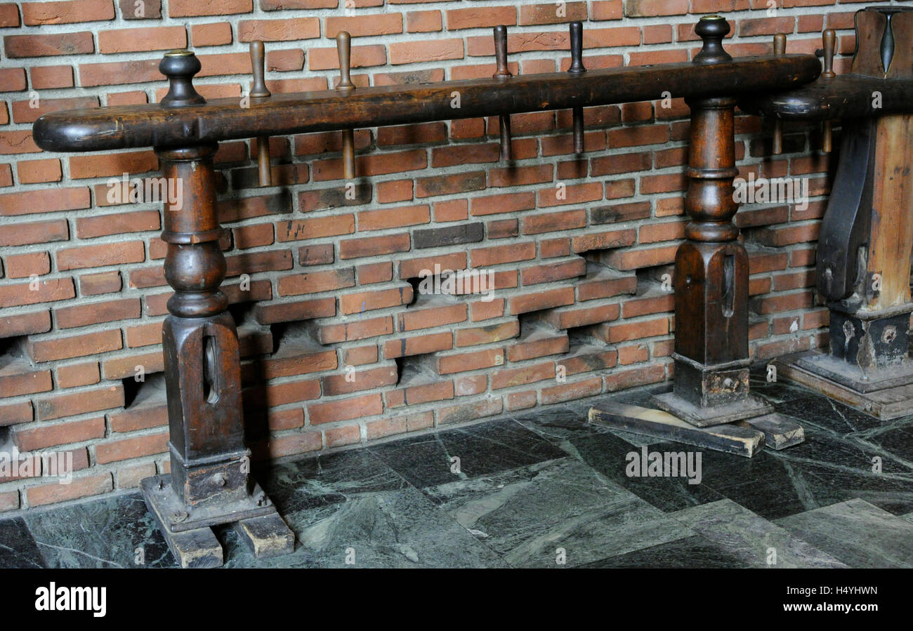 Counter stern decoration from the barque 'Desideria'. Built at Tvedestrand, Norway, in 1880, and scrapped in 1921. Norwegian Maritime Museum. Oslo. Norway. Detail. Stock Photo