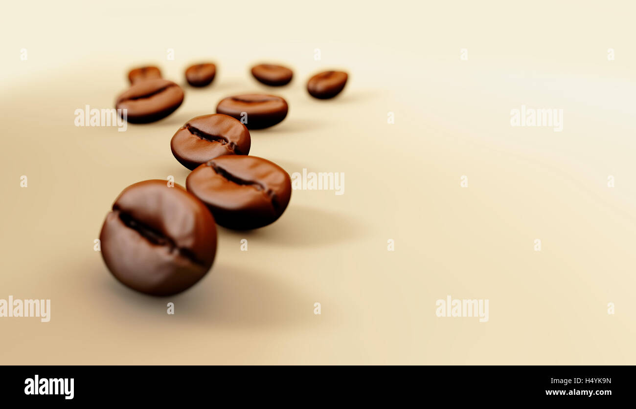 Illustration of Cup with coffee beans on white background Stock Photo ...