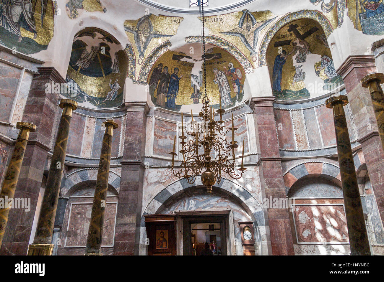 Interior of Nea Moni Monastery Chios Island Greece Stock Photo - Alamy