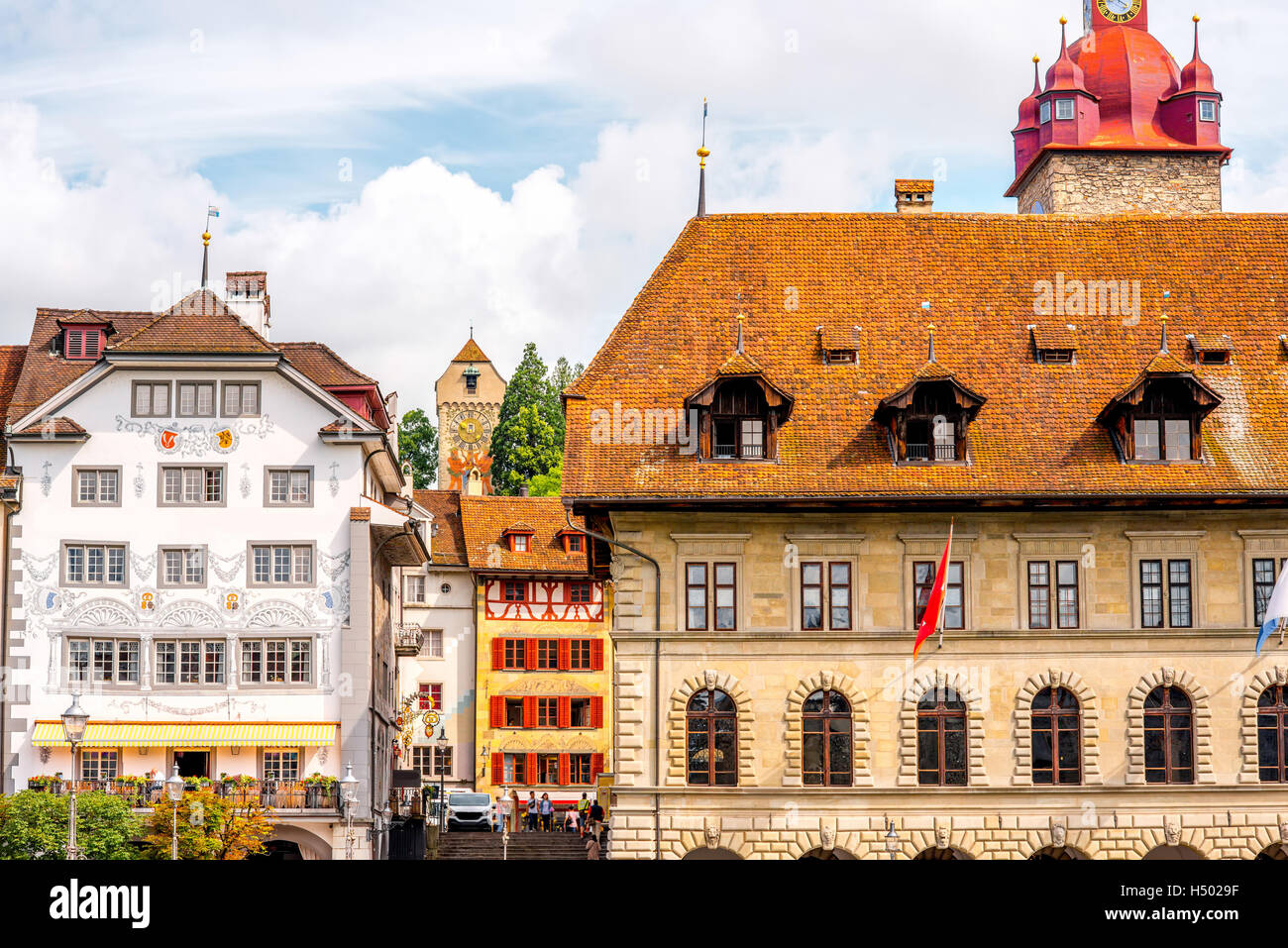Lucerne city in Switzerland Stock Photo Alamy