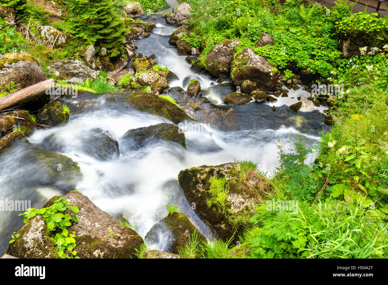 Triberg Falls, one of the highest waterfalls in Germany the