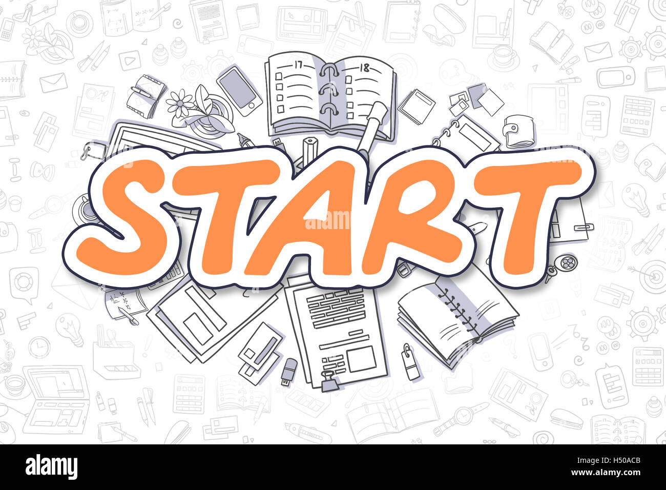 Cartoon illustration start finish line hi-res stock photography and ... image.