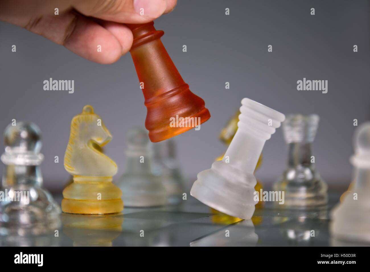 Senior Man Thinking about His Next Move in a Game of Chess Stock Photo -  Image of king, checkmate: 64993646