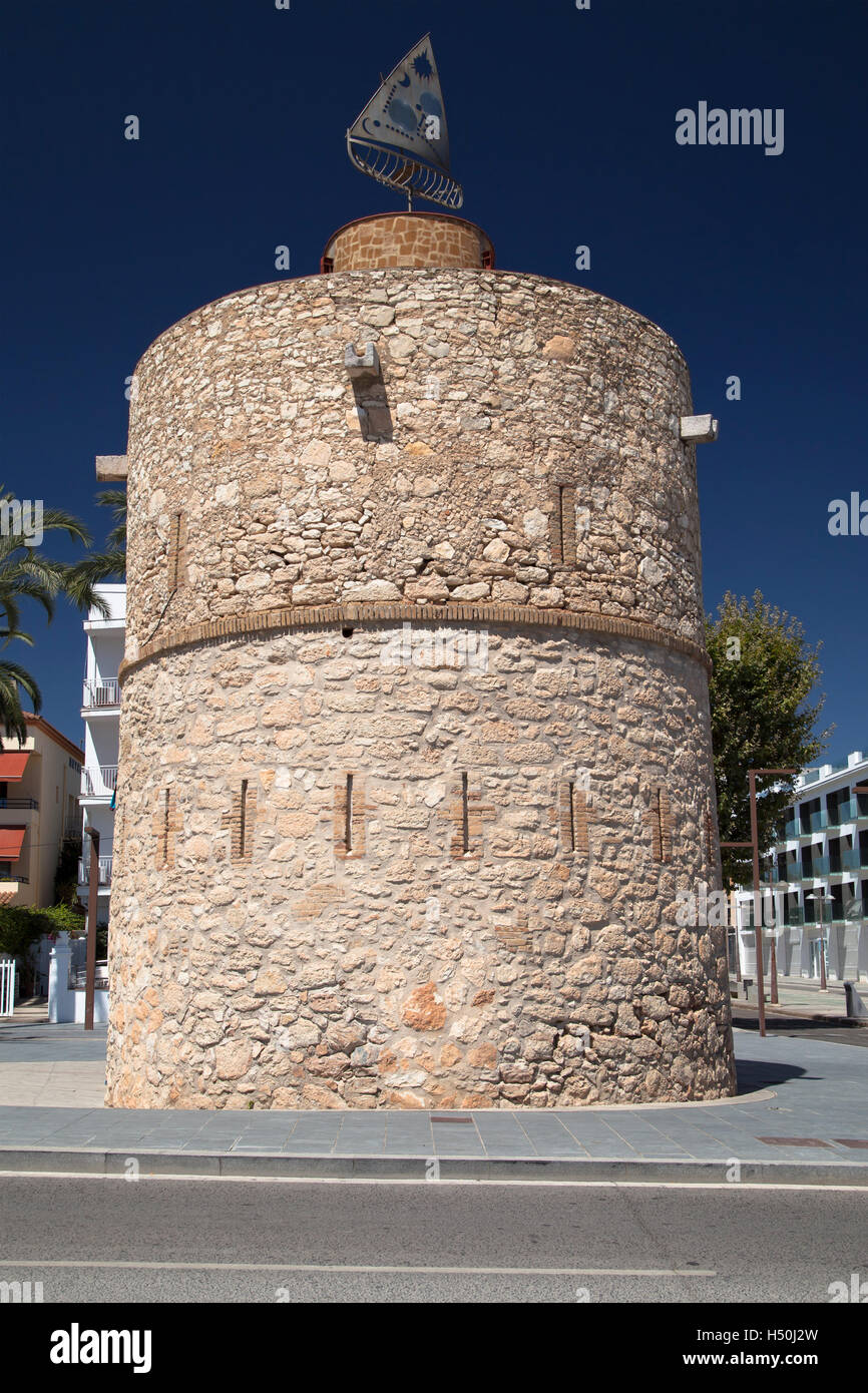 Torre Blava in Vilanova i la Geltru, Barcelona province, Catalonia, Spain. Stock Photo