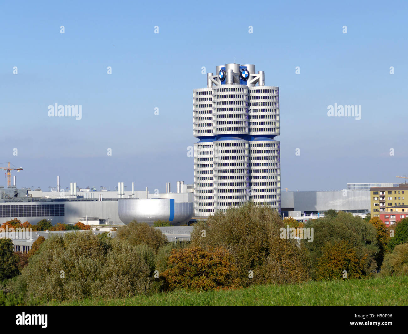 Munich BMW Museum building Germany Europe Stock Photo
