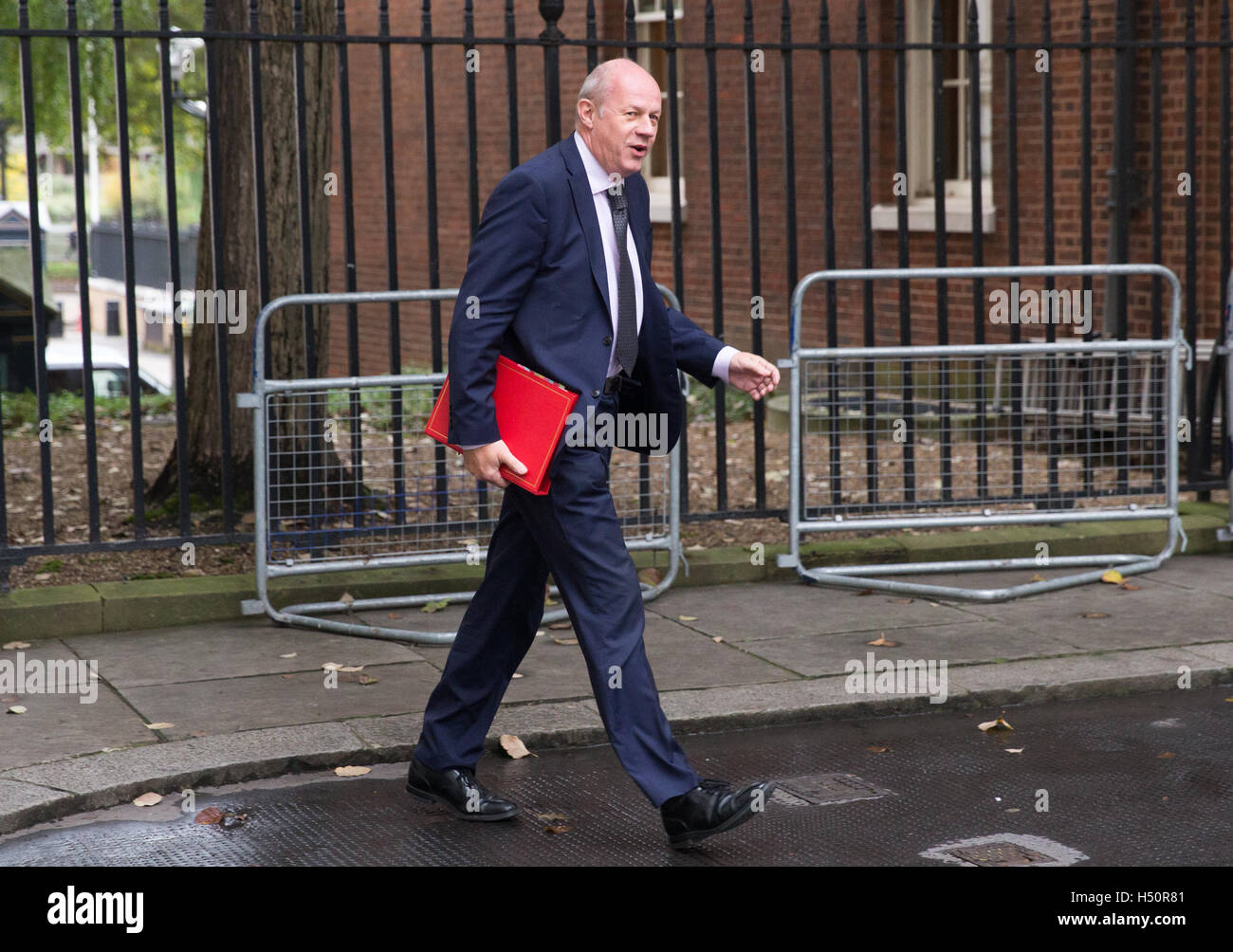 Britain's Work and Pensions Secretary,Damian Green,arrives for a meeting of the Cabinet at 10 Downing Street Stock Photo