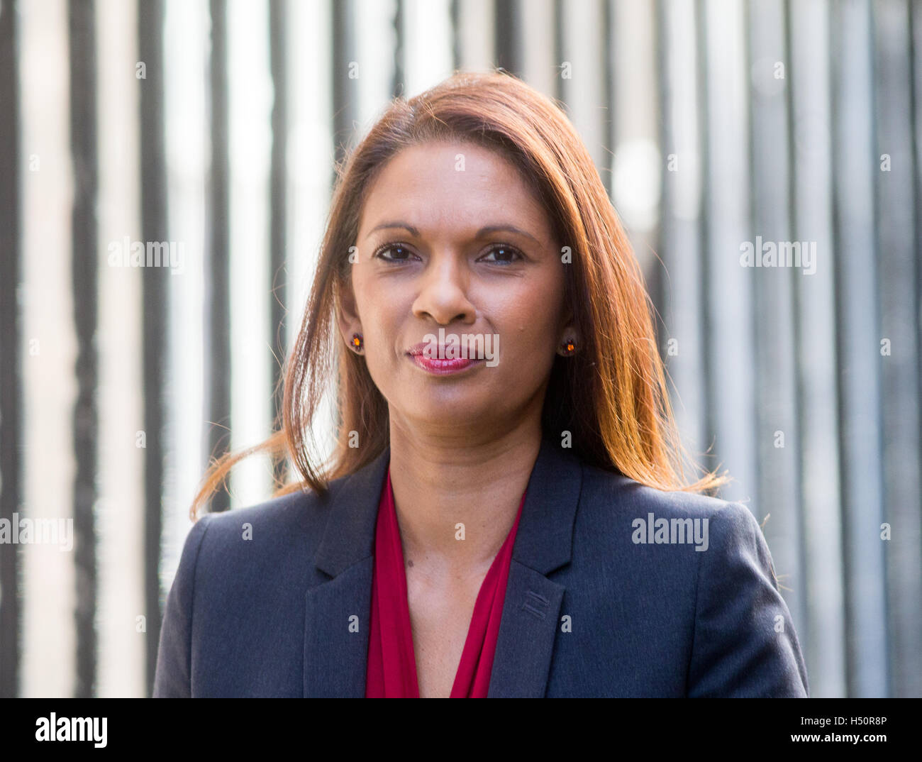 SCM Private co-founder Gina Miller leaves the High Court during her challenge of the Brexit decision by the Government Stock Photo