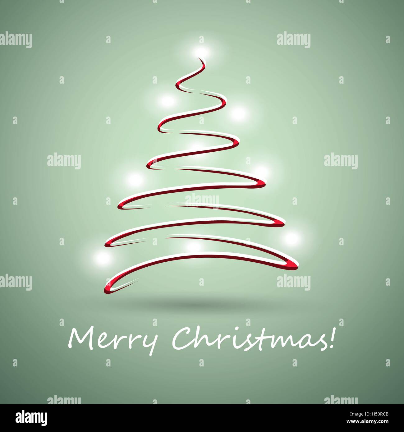 Christmas tree made from red ribbon Stock Vector Image & Art - Alamy