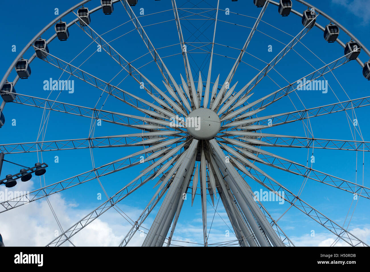 The Big Wheel Giving Panoramic Views on the Liverpool Waterfront