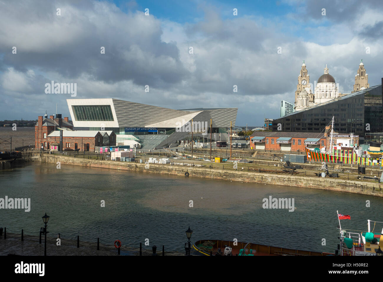 The Modern Museum of Liverpool at Pier Head Waterfront Merseyside England United Kingdom UK Stock Photo