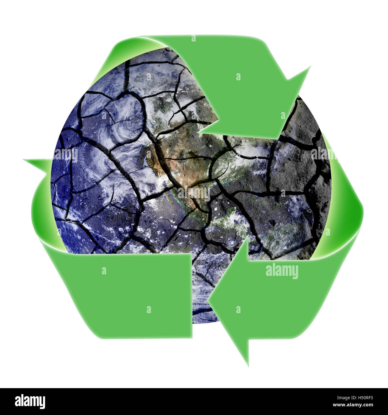Recycling helps to keep our fragile earth intact. Source of blue