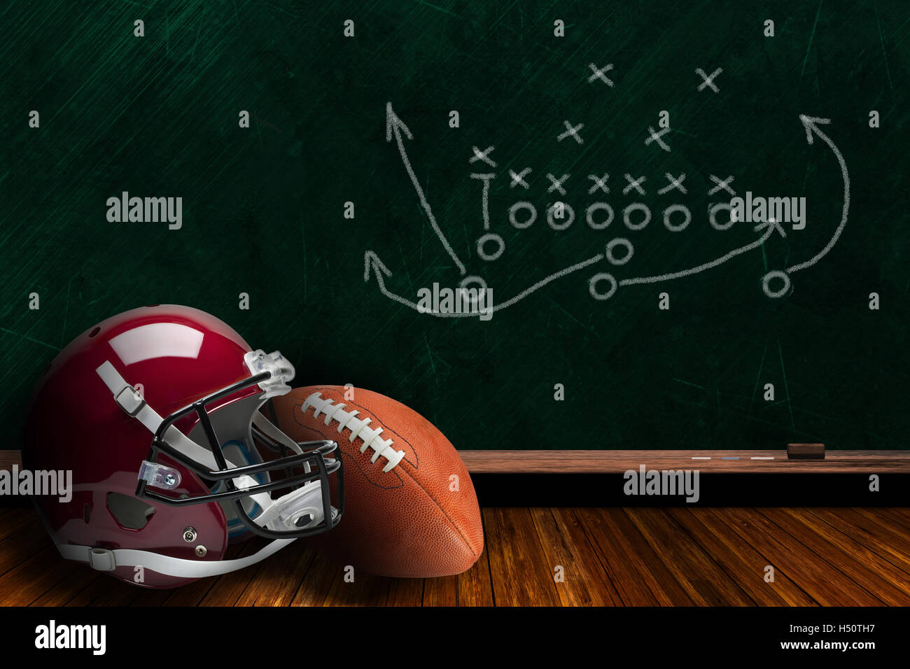 Football plays chalk Cut Out Stock Images & Pictures - Alamy