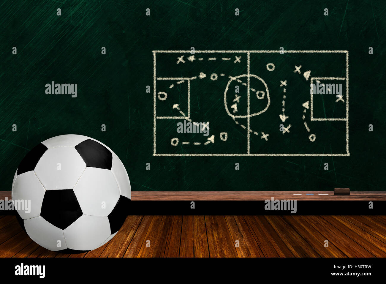 Football plays chalk Cut Out Stock Images & Pictures - Alamy