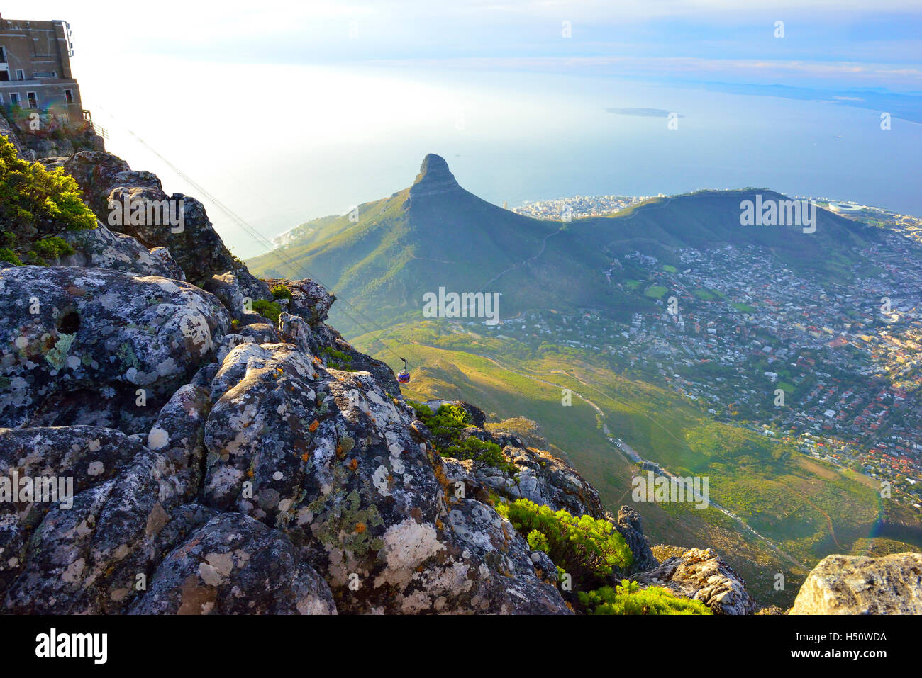 View from the top of Table Mountain near the Cable Car, Cape Town