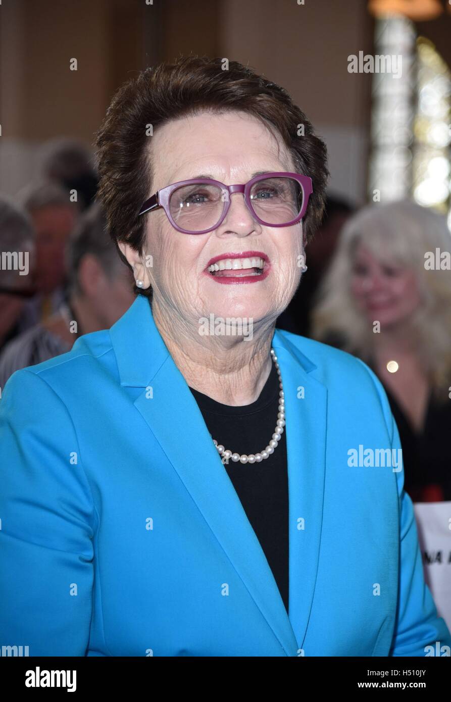 New York, NY, USA. 18th Oct, 2016. Billie Jean King at arrivals for