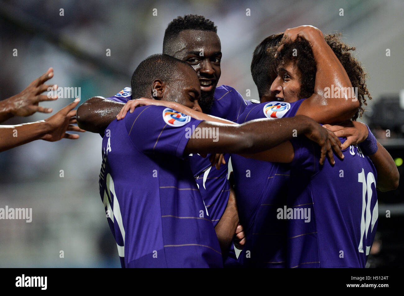 Doha Qatar 18th Oct 16 Omar Abdulrahman 1st R Of The United Arab Emirates Al Ain Celebrates After Scoring The First Goal Against Qatar S El Jaish During The Afc Asian Champions League Semi Final Second