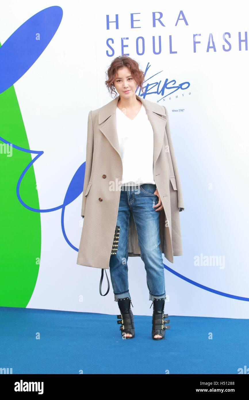 Seoul Korea 18th Oct 16 Lee Min Jung Jan Su Won Kwan Cho And Kim Ji Sook Attend Seoul Fashion Show Beyond Closet Brand Production Conference In Seoul Korea On 18th October 16 China And Korea