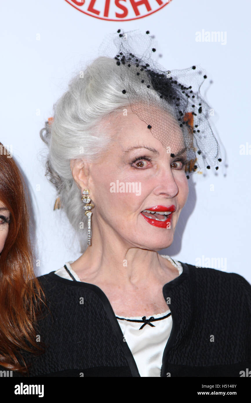 Hollywood, Ca. 18th Oct, 2016. Julie Newmar attends the launch party for Cassandra Peterson's new book 'Elvira, Mistress Of The Dark' at the Hollywood Roosevelt Hotel on October 18, 2016 in Hollywood, California. ( Credit:  Parisa Afsahi/Media Punch)./Alamy Live News Stock Photo