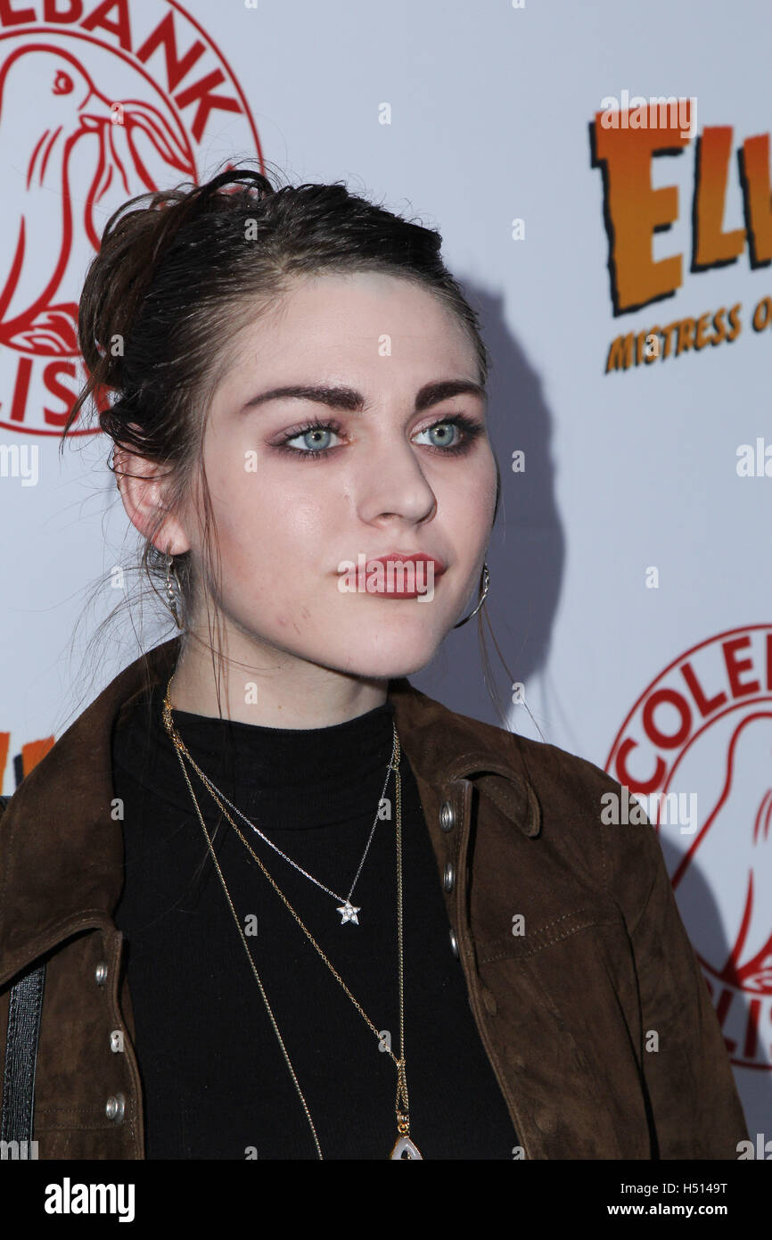 Hollywood, Ca. 18th Oct, 2016. Frances Bean Cobain attends the launch party for Cassandra Peterson's new book 'Elvira, Mistress Of The Dark' at the Hollywood Roosevelt Hotel on October 18, 2016 in Hollywood, California. ( Credit:  Parisa Afsahi/Media Punch)./Alamy Live News Stock Photo