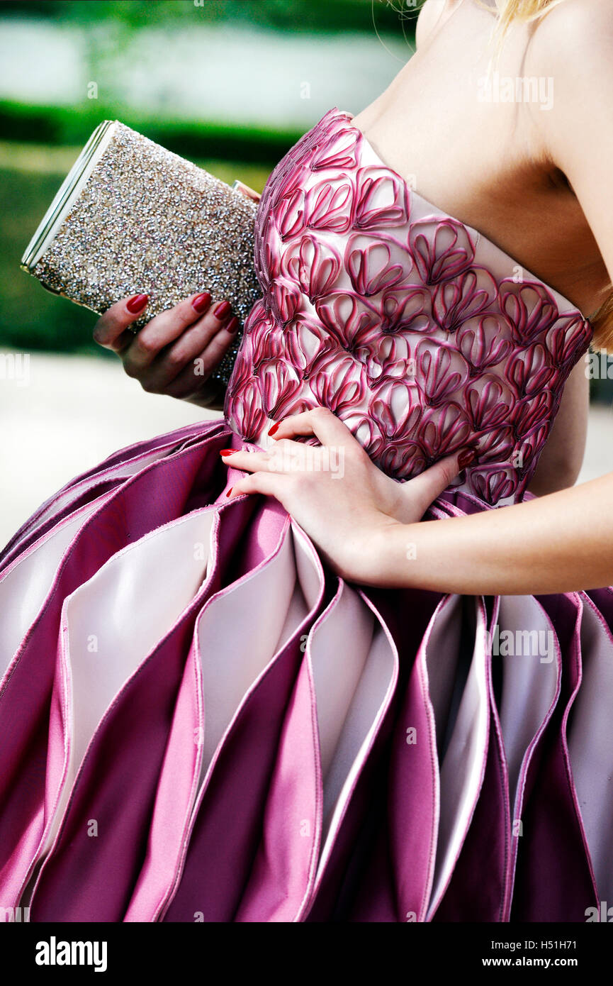 Gala dress at Paris Fashion Week 2016 Stock Photo Alamy