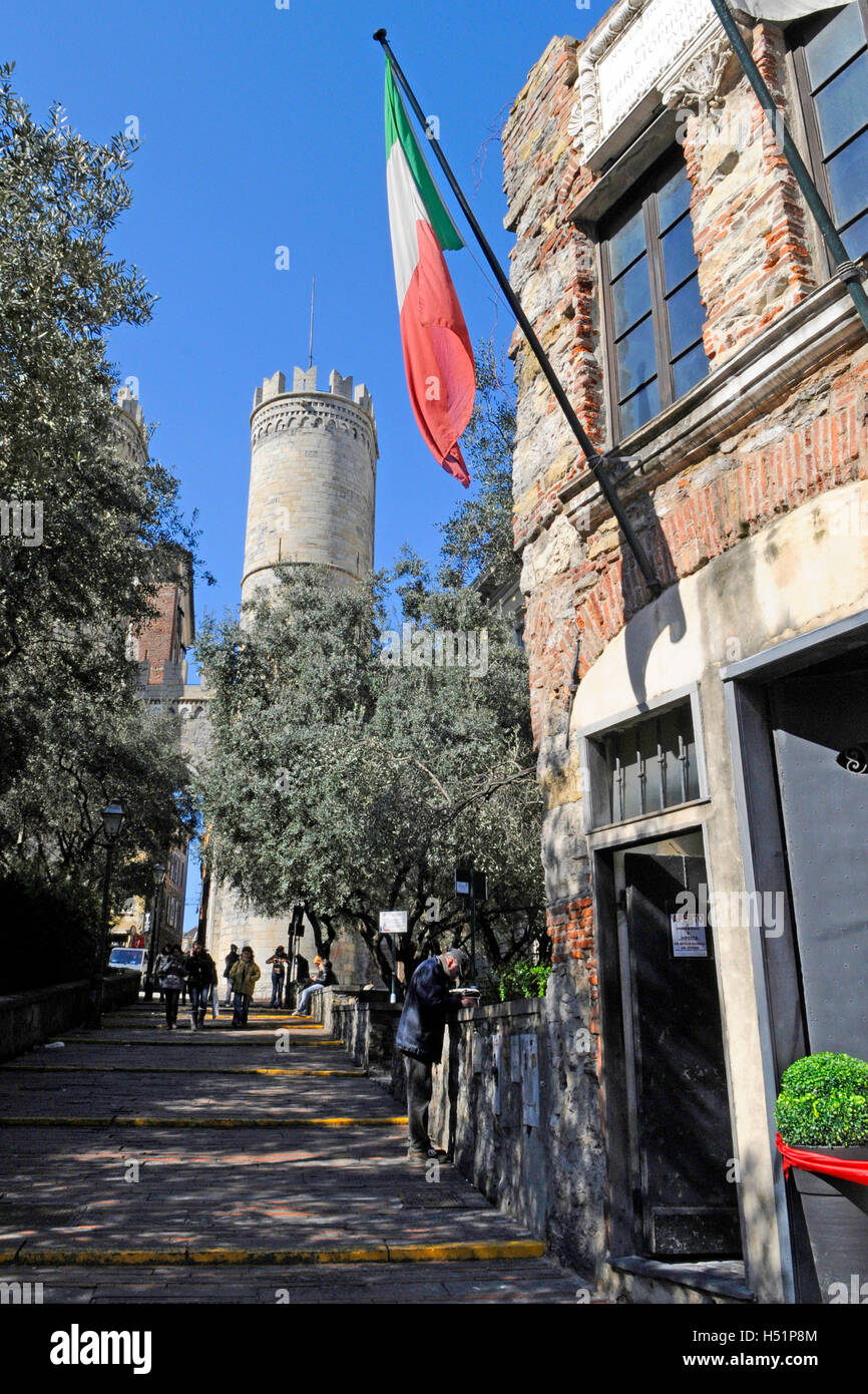 Christopher Columbus' House near the Porta Soprana in Genoa, Liguria