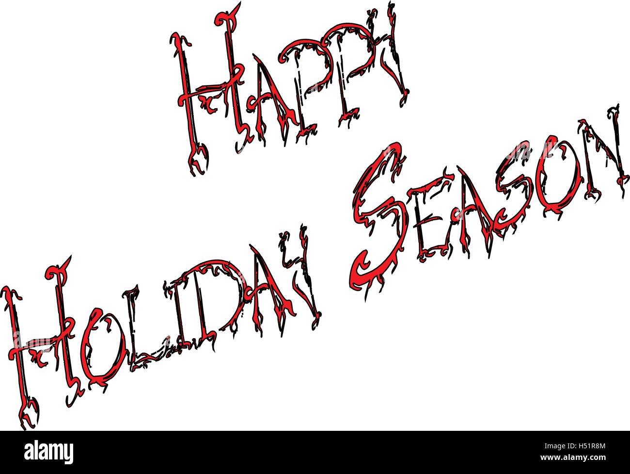 Words Happy Holidays Season Stock Vector Image & Art Alamy