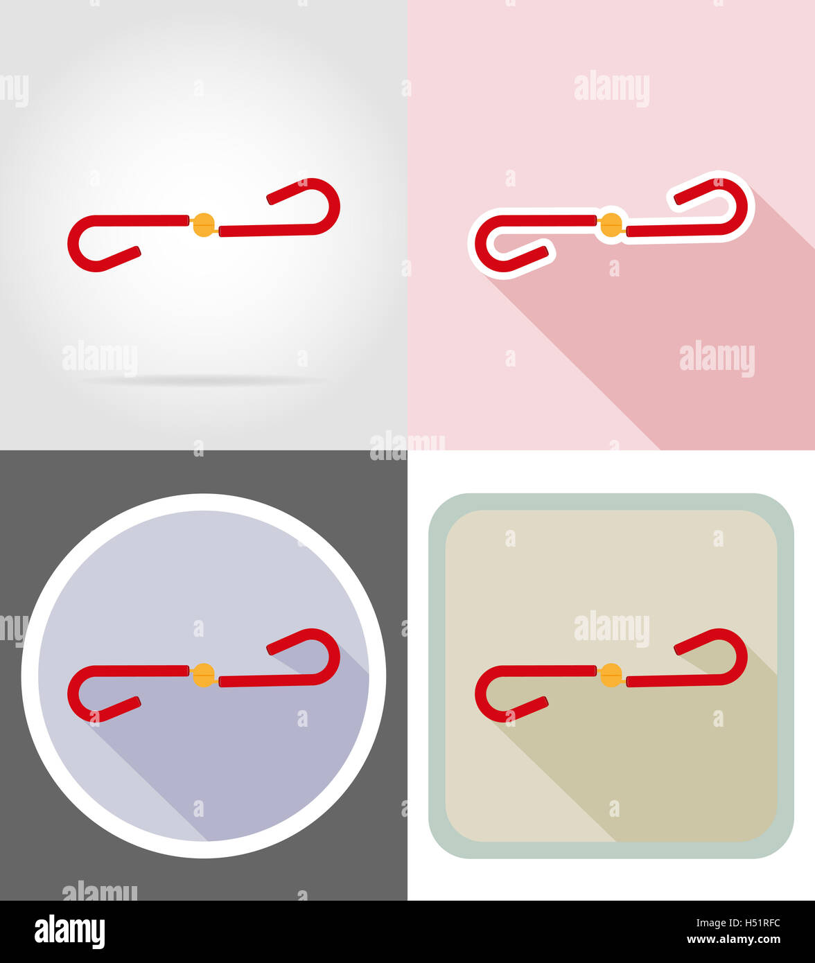 expander flat icons illustration isolated on background Stock Photo - Alamy