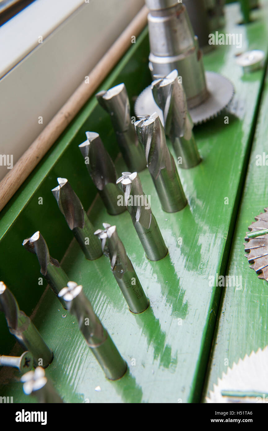 Drill bits for metalwork Stock Photo Alamy
