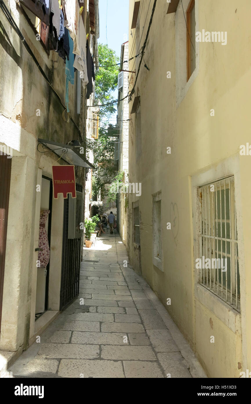 Split Croatia one of all alleys Stock Photo