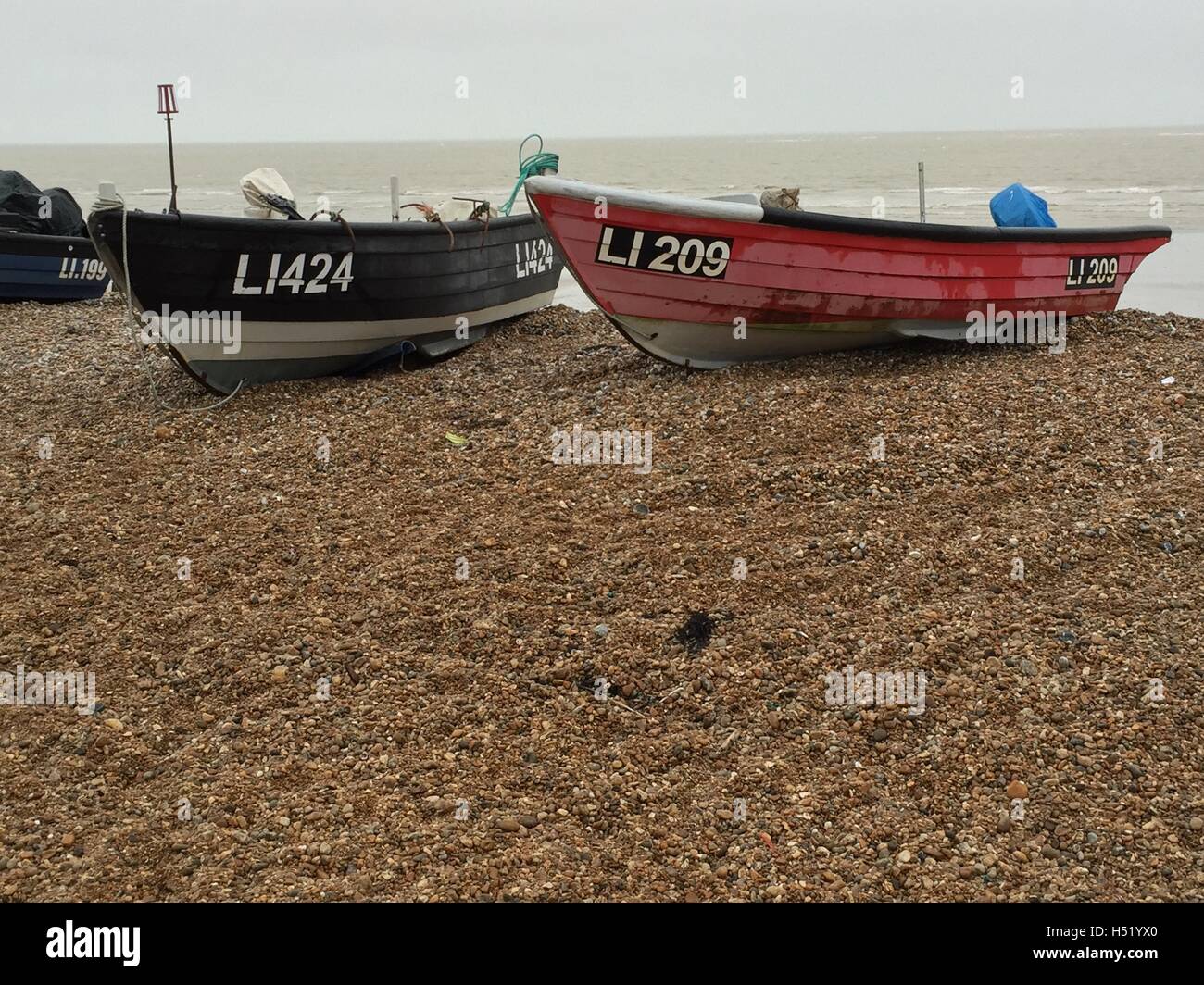 Fishing boats on the beach hi-res stock photography and images - Alamy