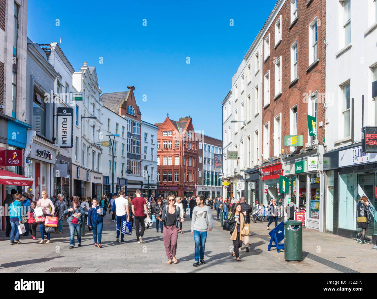 Grafton Street Dublin City Centre Dublin Ireland Europe EU Stock Photo