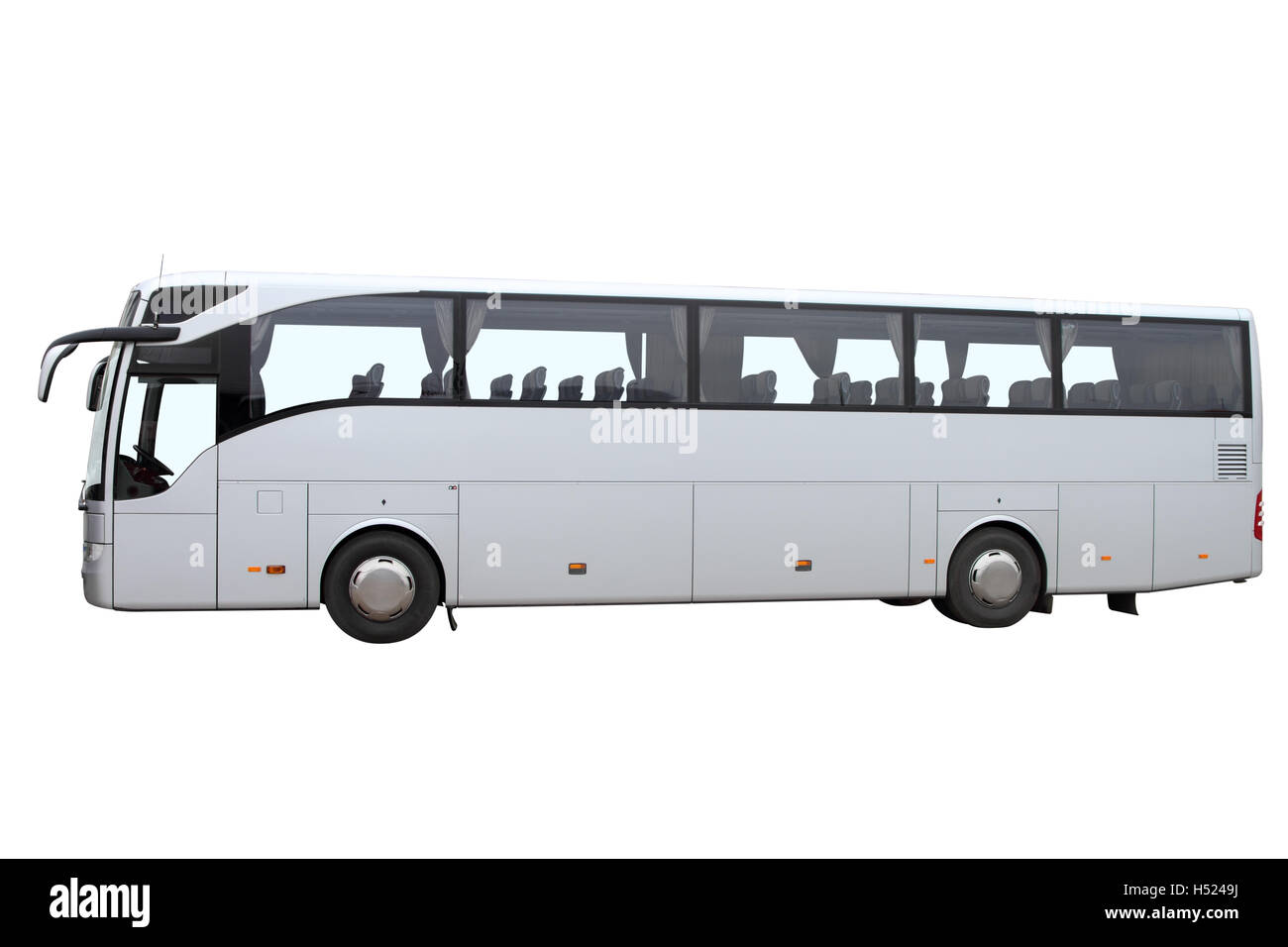 Modern  bus, isolated on white background Stock Photo
