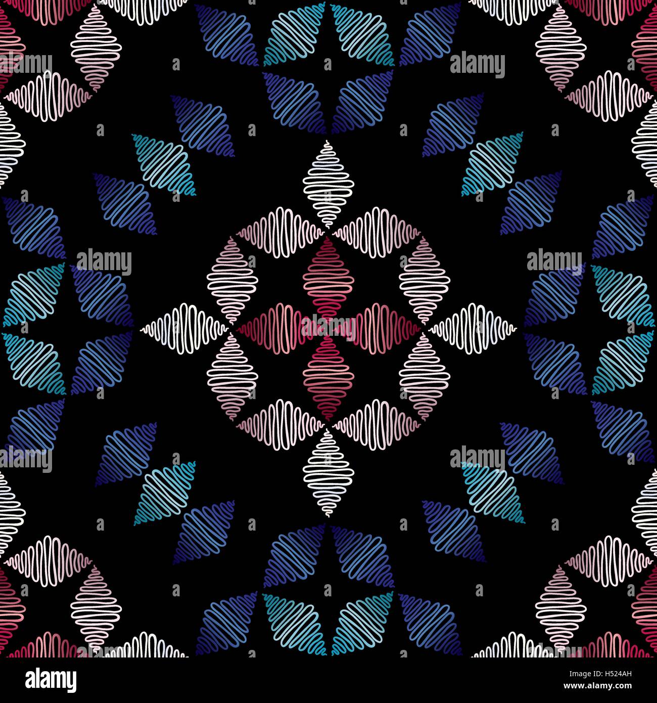 Abstract hand drawn pattern. Winter ornament vector seamless background ...