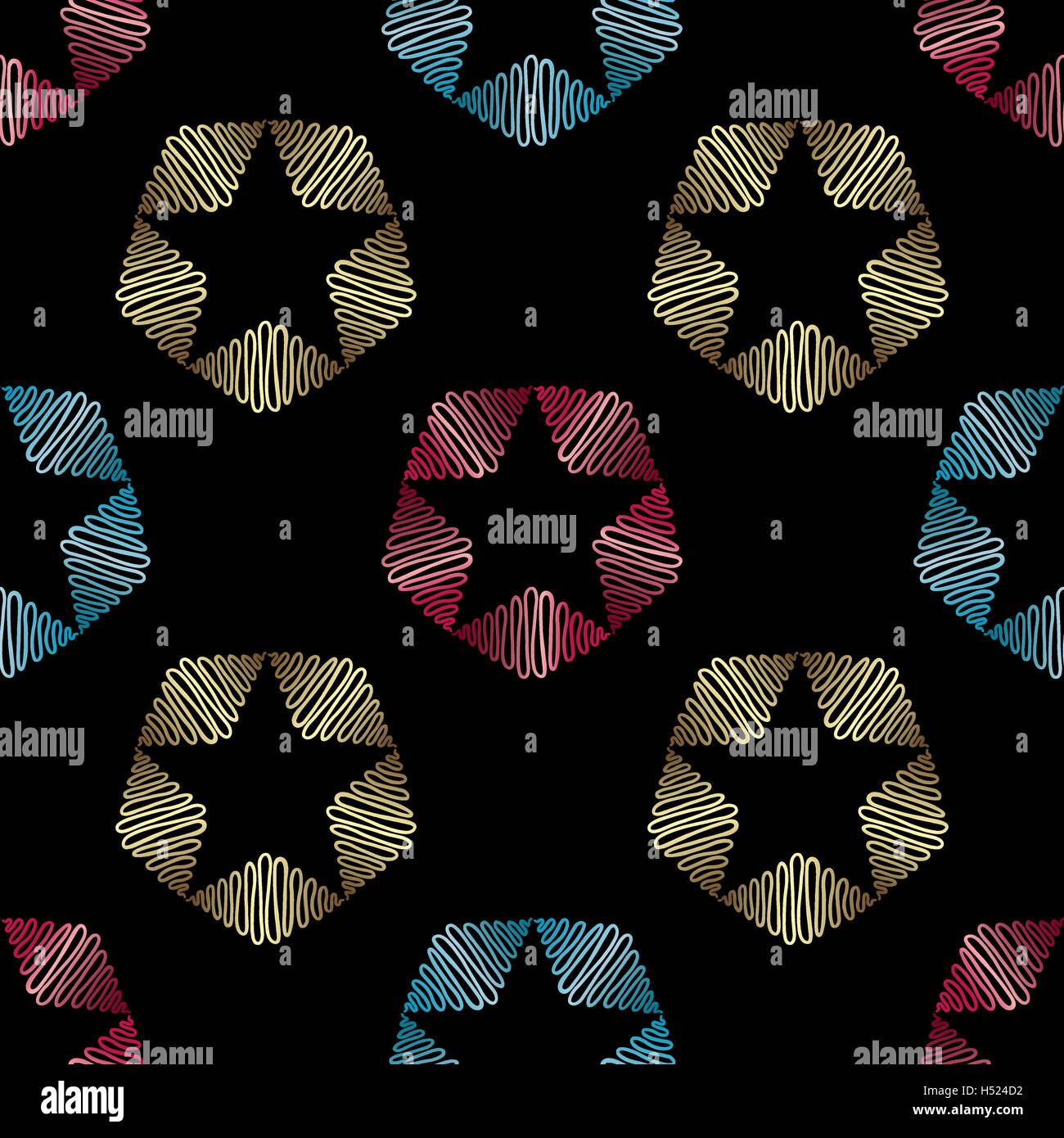 Abstract hand drawn pattern. Vector seamless background Stock Vector ...
