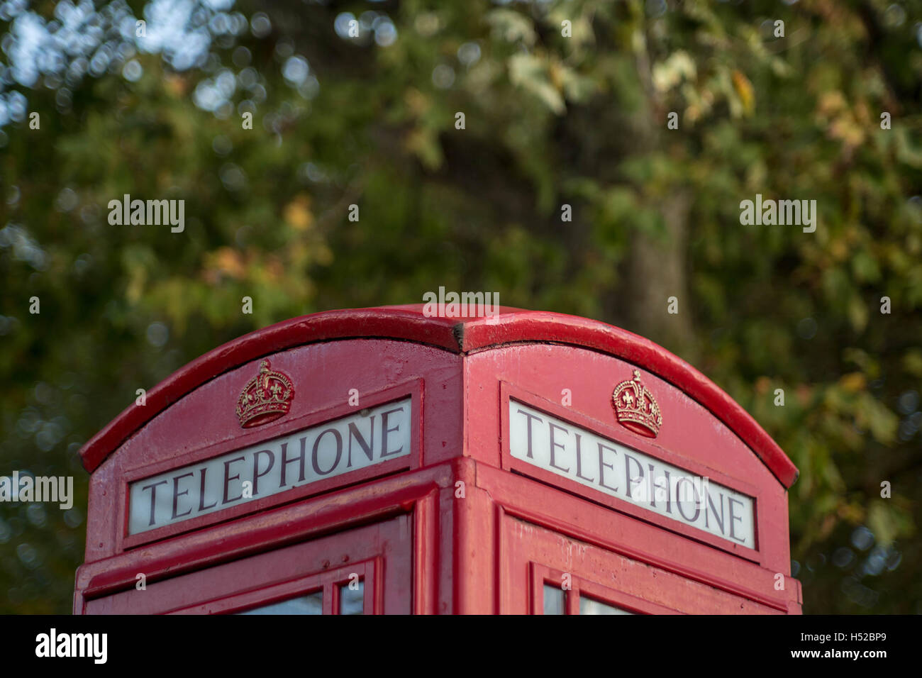 Common red British telephone box in London, UK Stock Photo Alamy