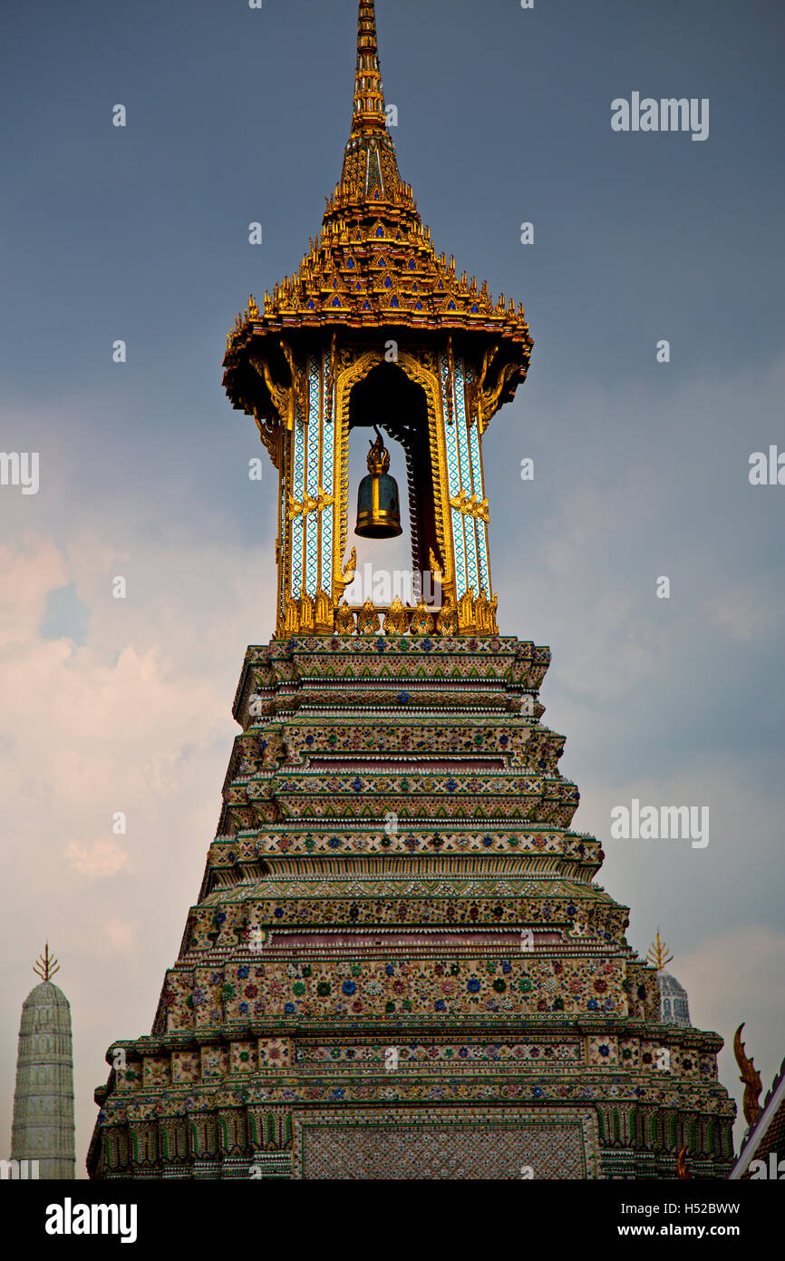 bangkok in temple thailand abstract cross colors roof wat asia sky and ...