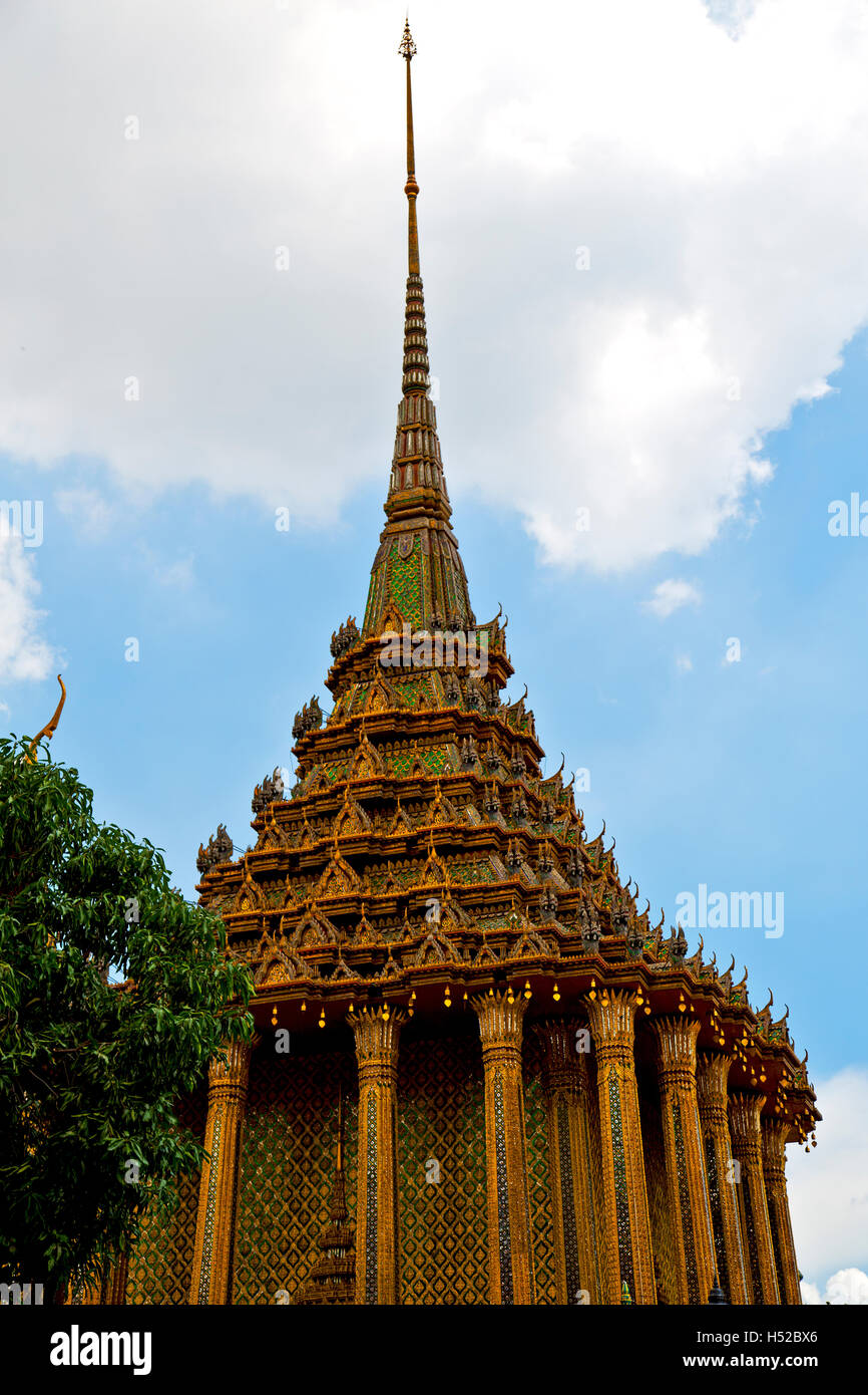bangkok in temple thailand abstract cross colors roof wat asia sky and ...