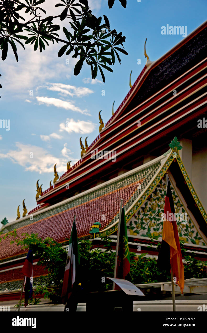 bangkok in temple thailand abstract cross colors roof wat palaces asia ...