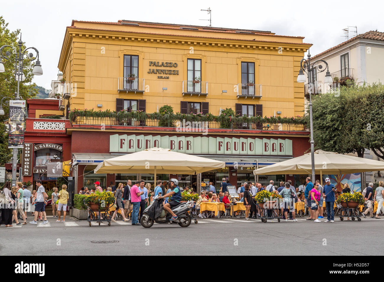 Fauno Bar At Piazza Tasso Sorrento Italy Stock Photo - 