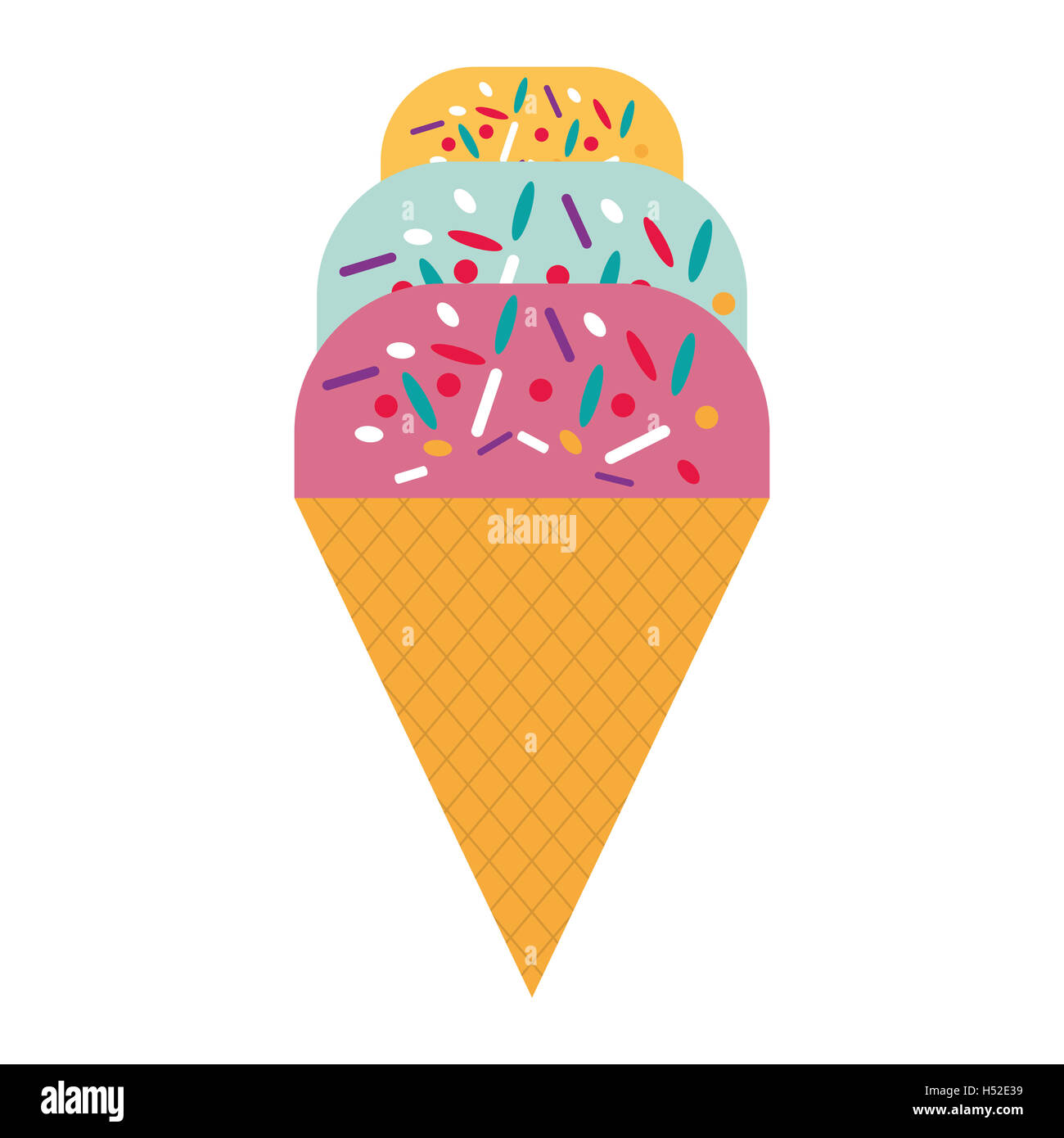 delicious sweet ice cream vector illustration design Stock Photo - Alamy